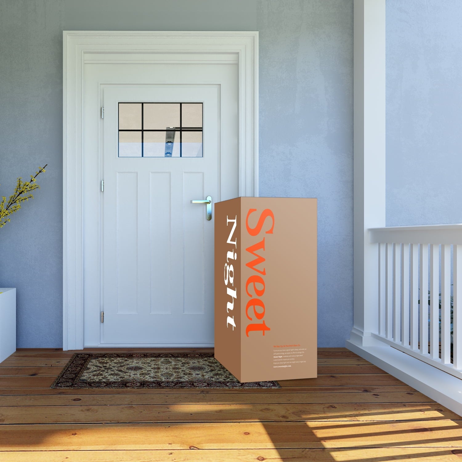 Island 10-Inch Pocket Spring Hybrid Mattress in a Box. Queen Mattress