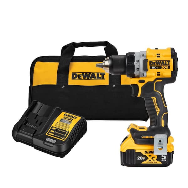 20V MAX XR Lithium-Ion Cordless Compact 1/2 in. Drill/Driver Kit. 20V MAX 5.0Ah Battery. and Charger