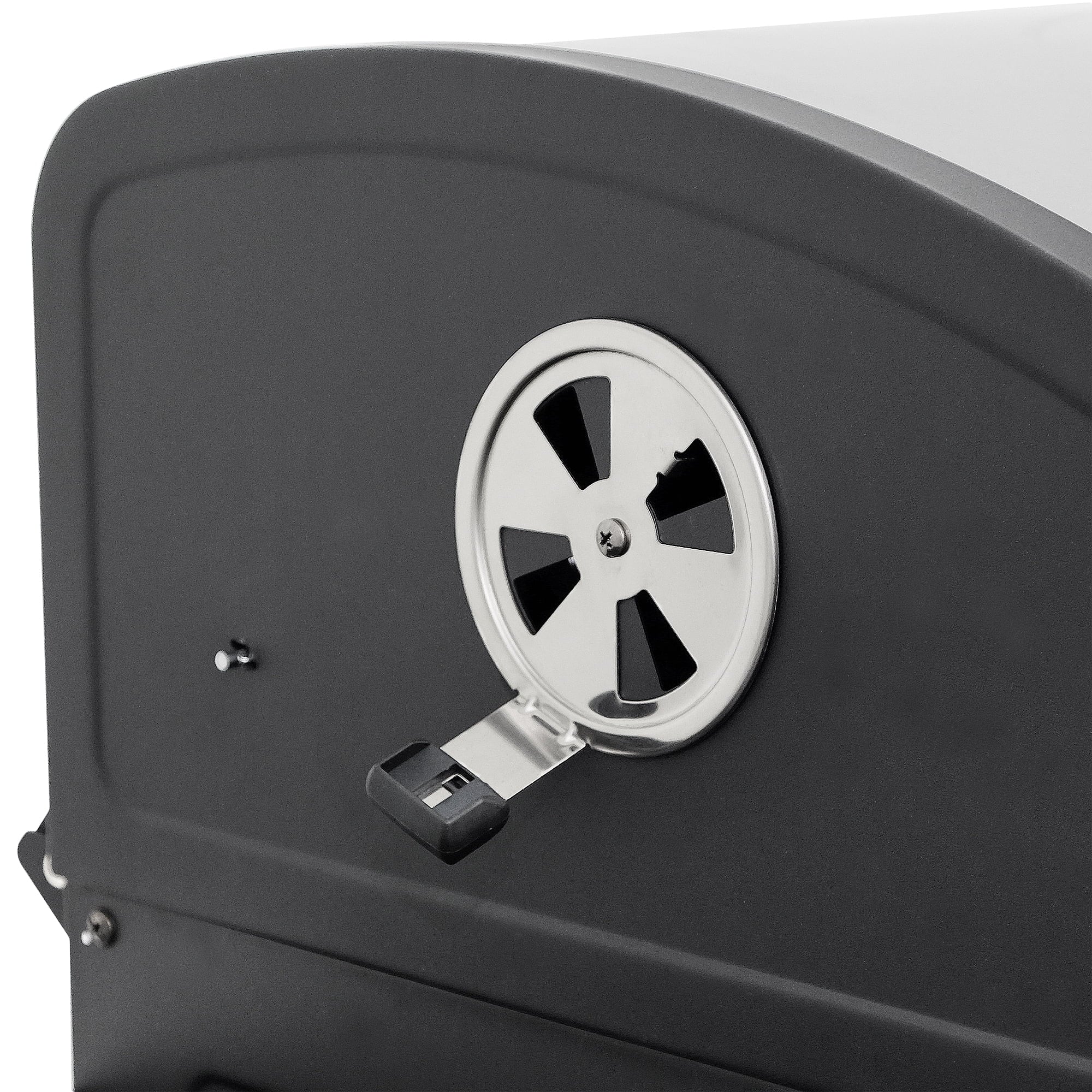 32-inch Smart Charcoal Grill with Bluetooth Meat Thermometer. LCD Display. and Temperature Probes. Stainless Steel/Black