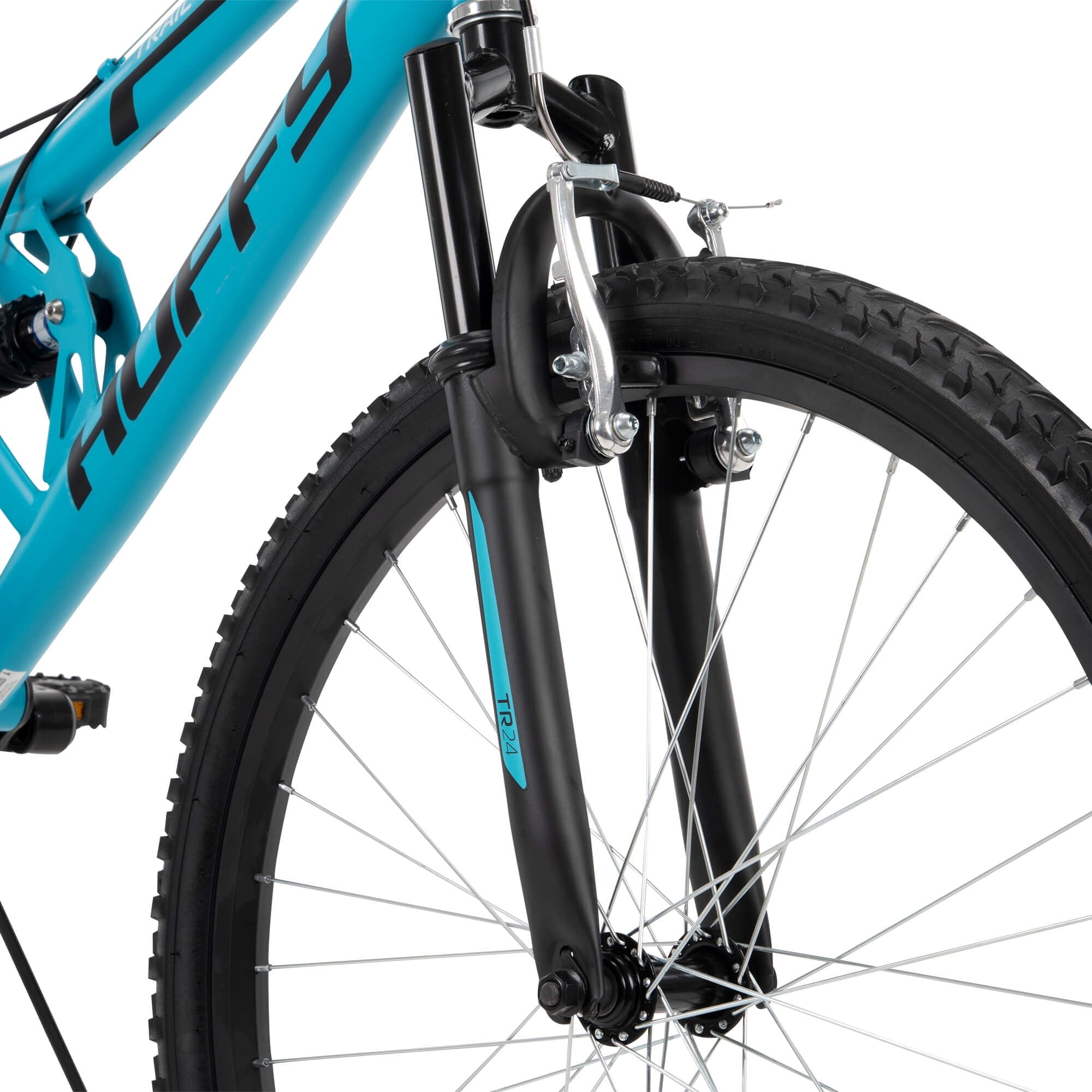 24 Trail Runner Girls Full Suspension Mountain Bikes. Teal Blue