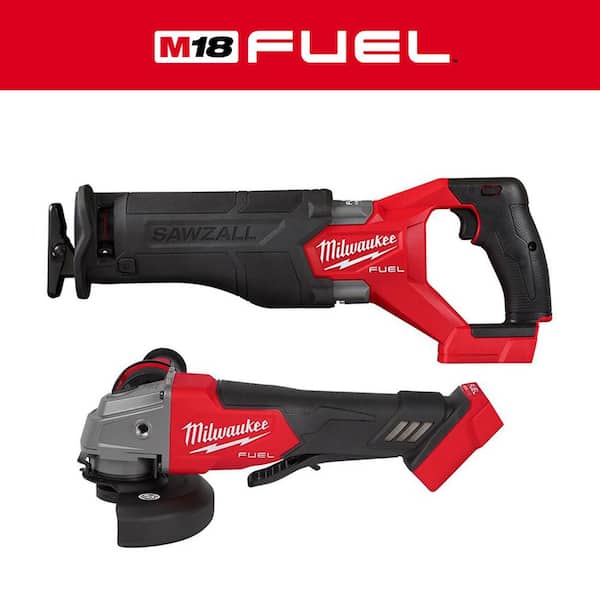 M18 FUEL GEN-2 18V Lithium-Ion Brushless Cordless SAWZALL Reciprocating Saw W/M18 FUEL 4-1/2 in. Grinder