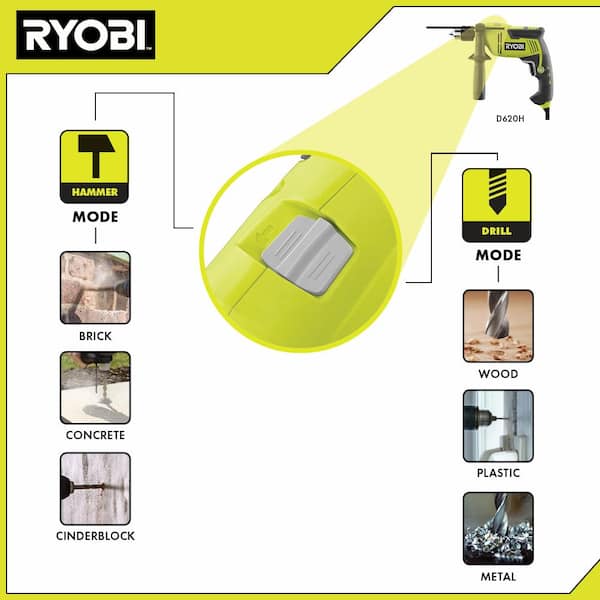 6.2 Amp Corded 5/8 in. Variable Speed Hammer Drill