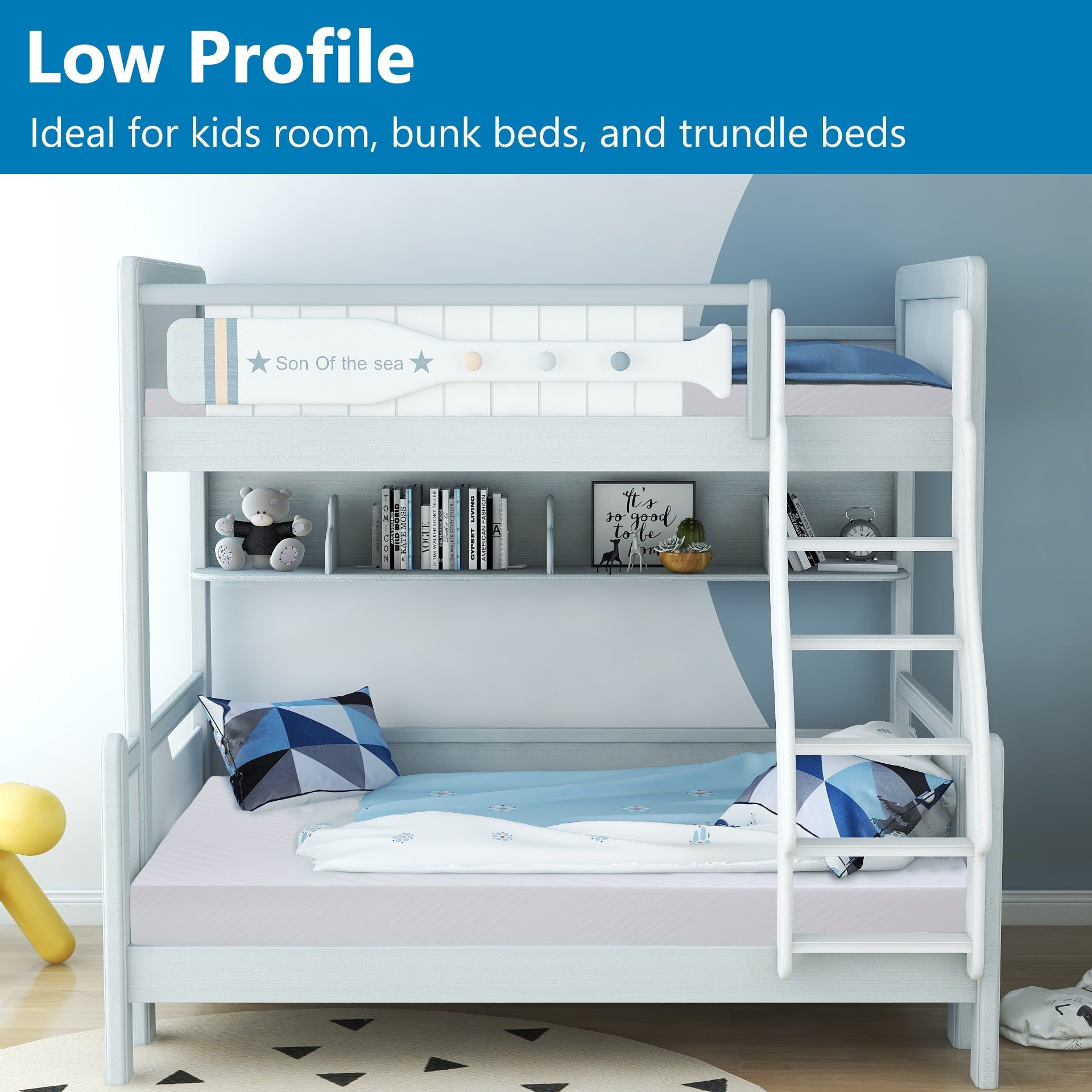 Mattress.6 inch Gel Memory Foam Mattress in a Box with Graphene Fabric Cover