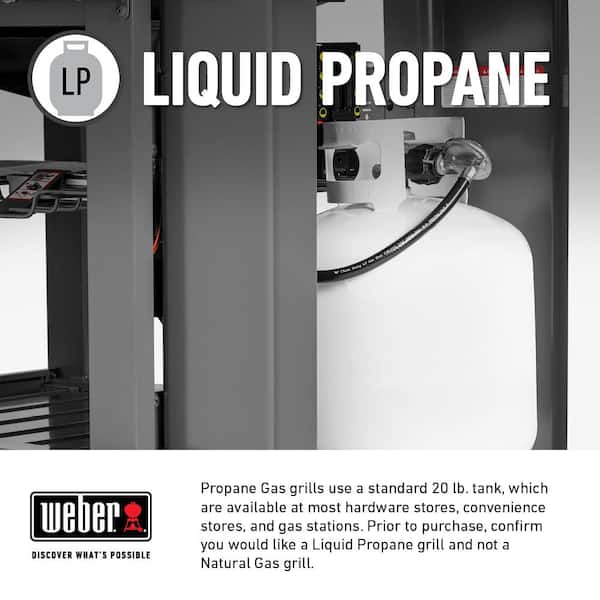 Spirit E-315 3-Burner Propane Grill in Black