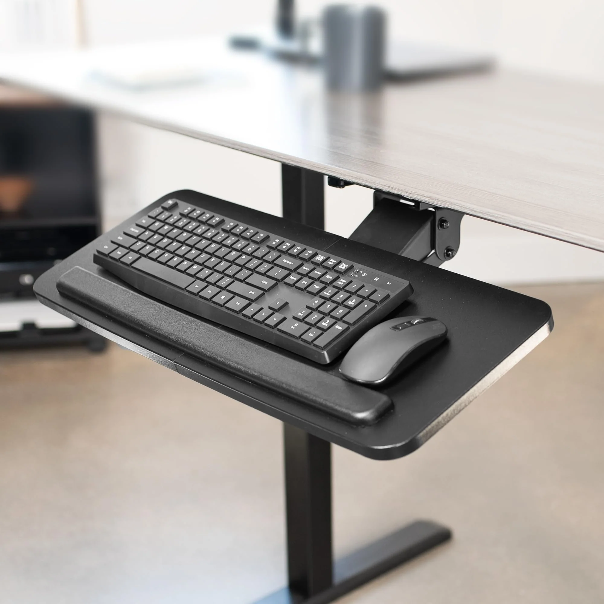 VIVO Adjustable Computer Keyboard & Mouse Platform Tray