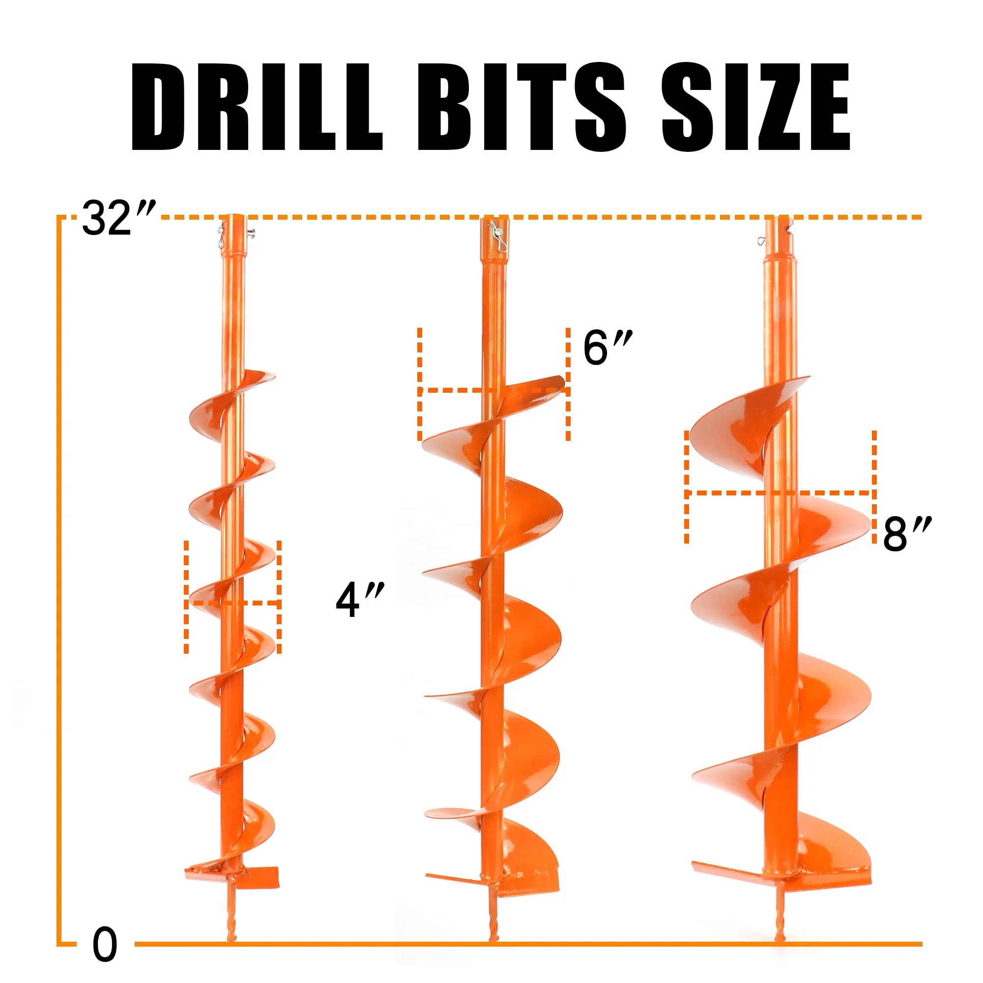 NEOTEC 72CC 2-Stroke Gas Powered Earth Auger Post Fence Hole Digger