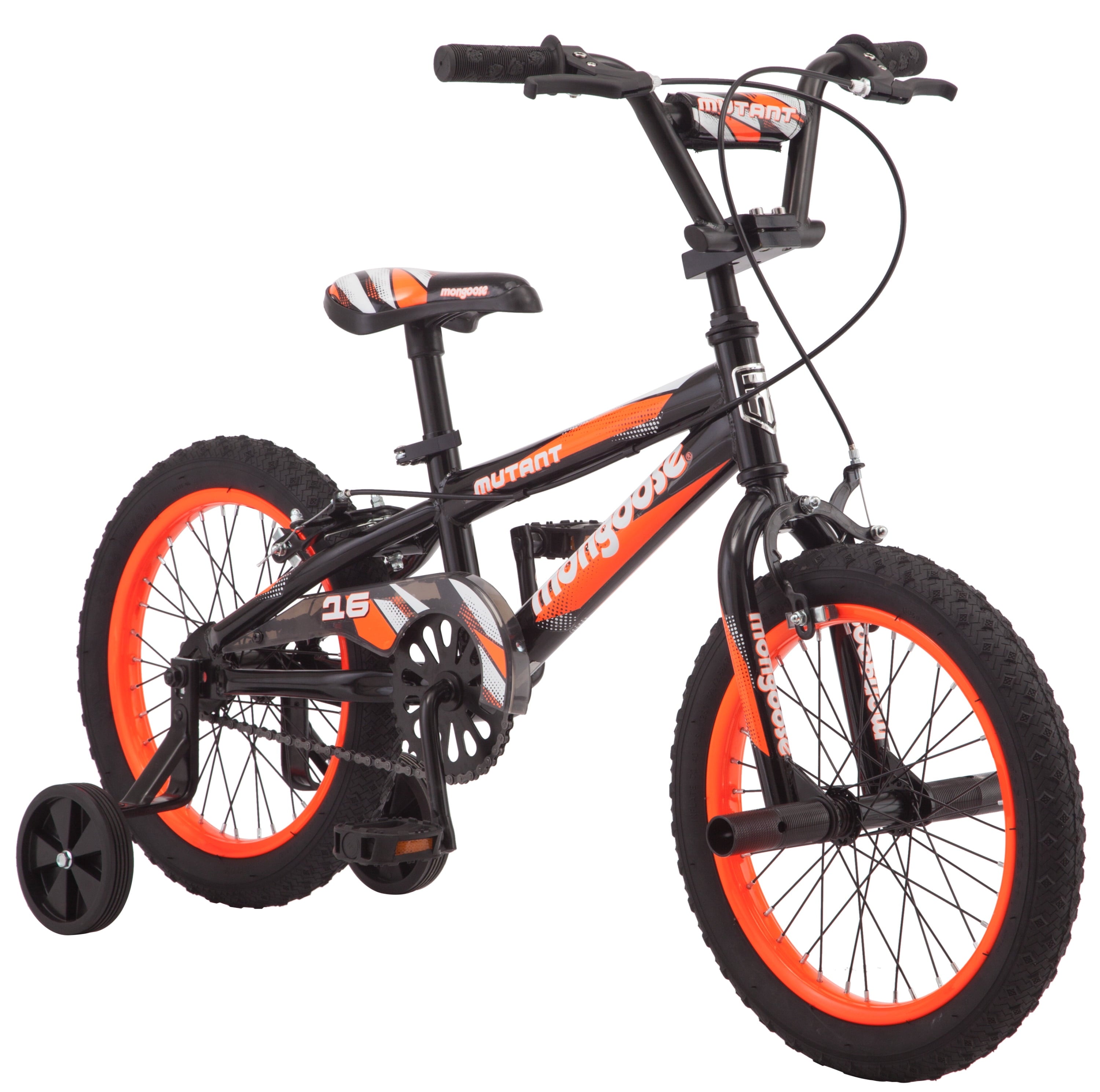 16 Mutant Kid's BMX Bike. Ages 3-5. Black & Orange