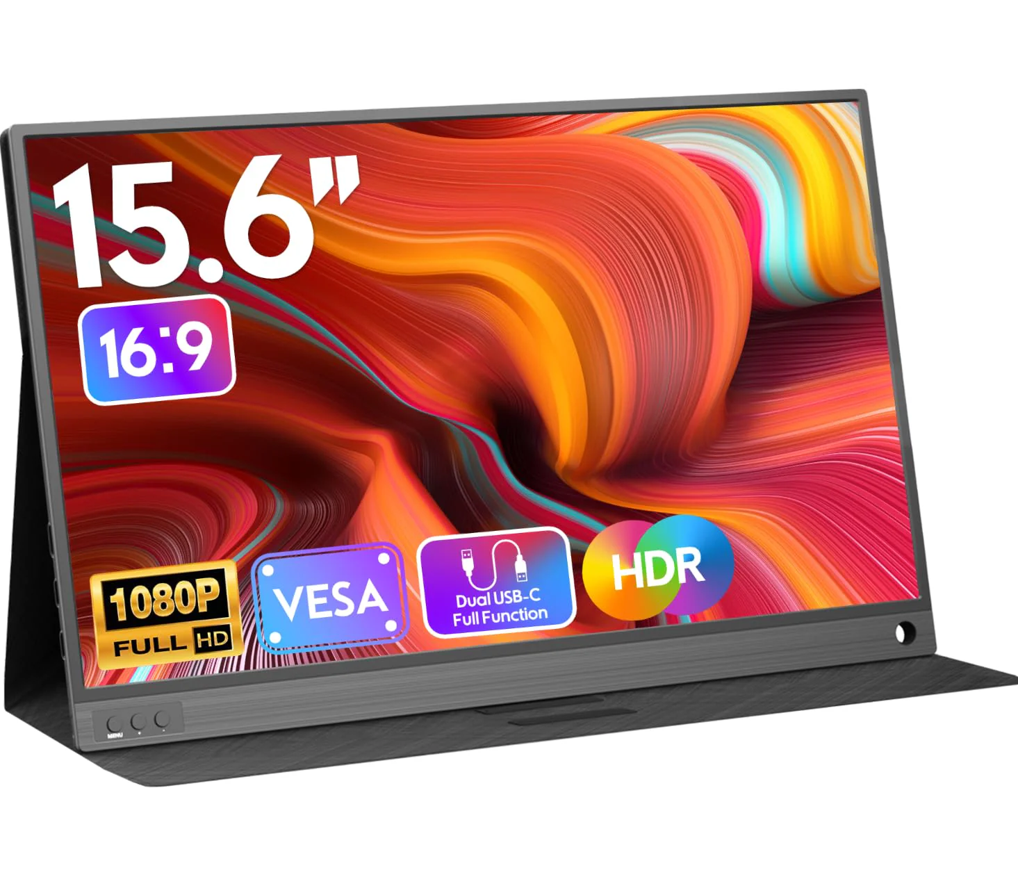 ZSCMALLS Portable Monitor 15.6 Inch Full HD