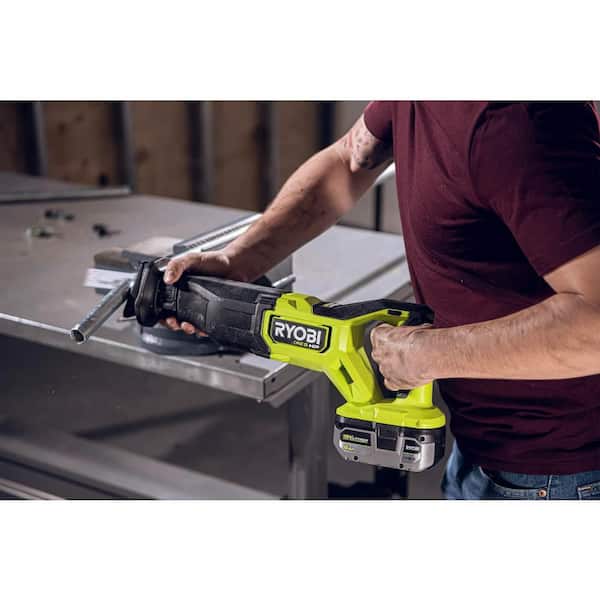 ONE+ HP 18V Brushless Cordless Reciprocating Saw Kit with 4.0 Ah HIGH PERFORMANCE Battery and Charger