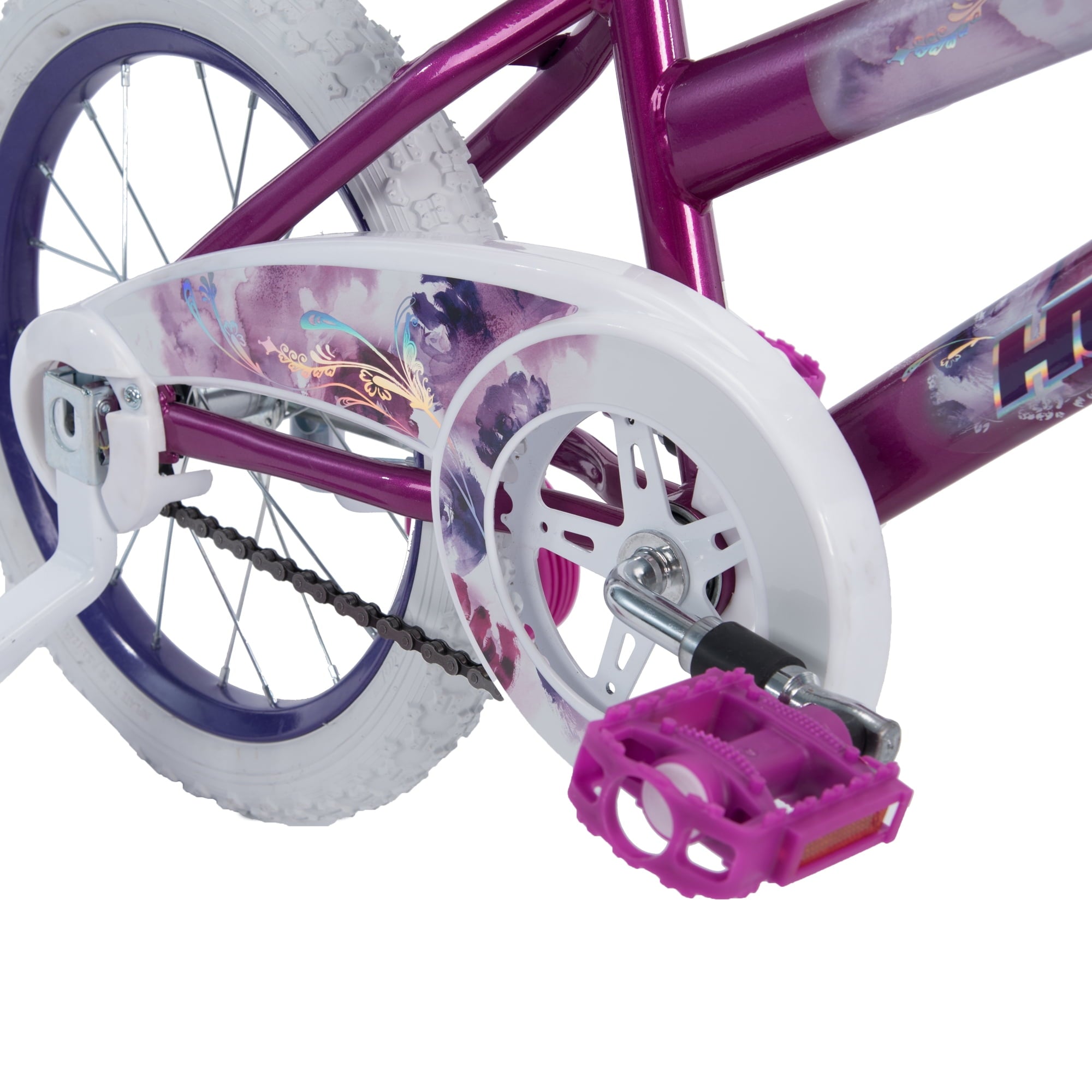 16 in. Sea Star Girl Kids Bike. Metallic Purple