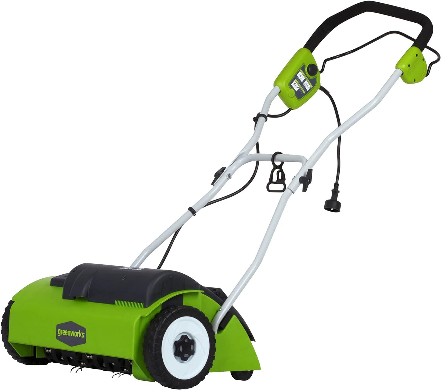 Greenworks 10 Amp 14 Corded Electric Dethatcher (Stainless Steel Tines)