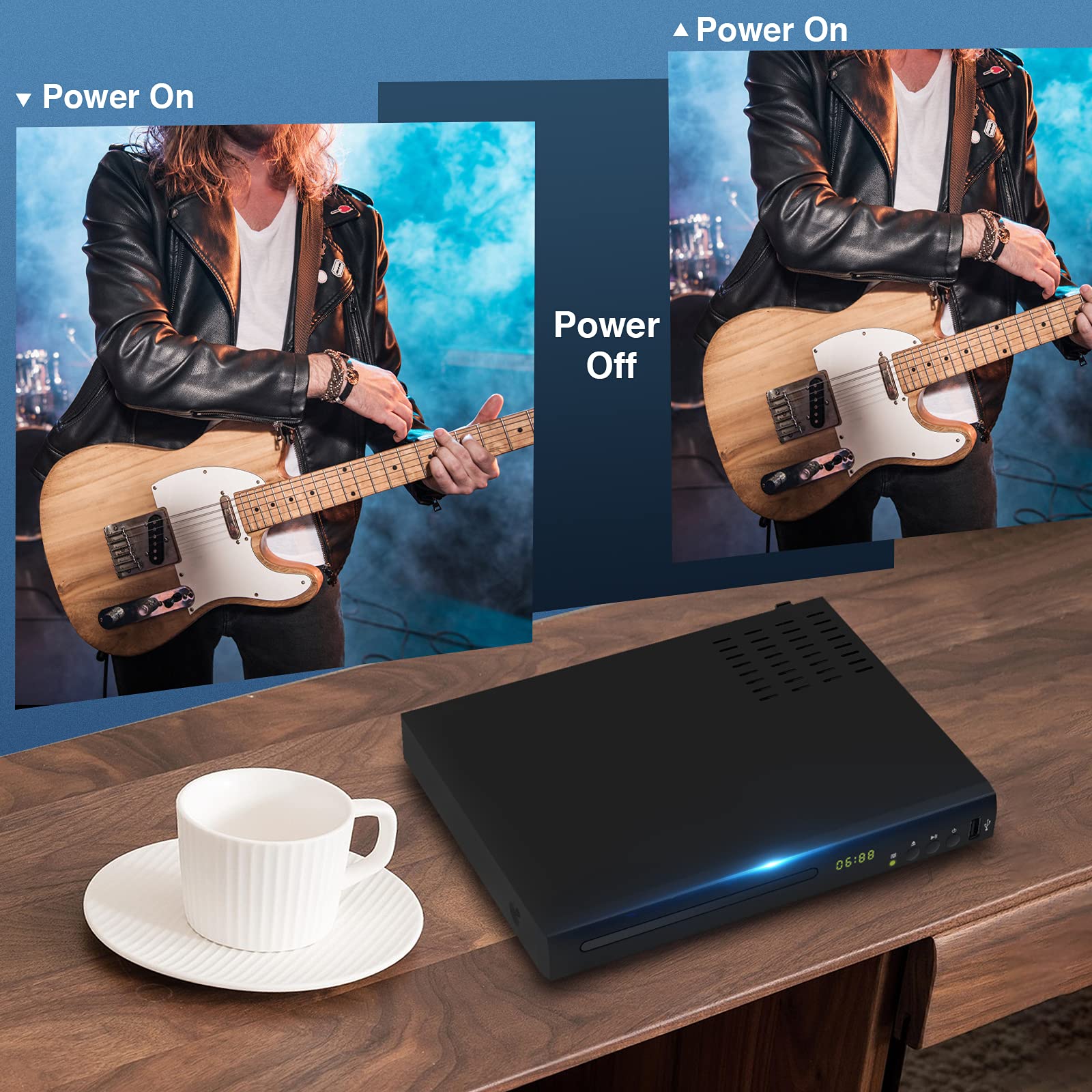 Tojoc k Blu Ray DVD Player. 1080P Home Theater Disc System