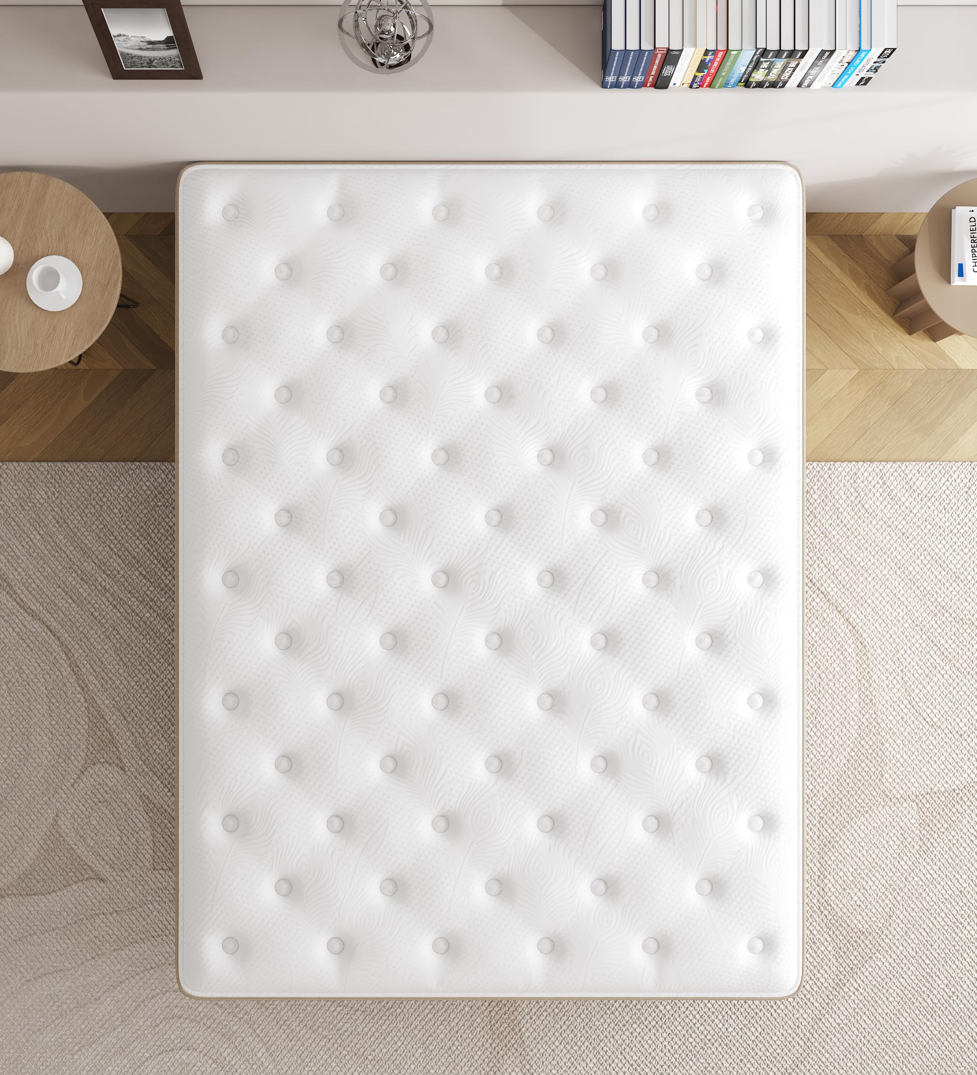 KOANTTI 12 Inch Medium Firm Memory Foam Mattresse