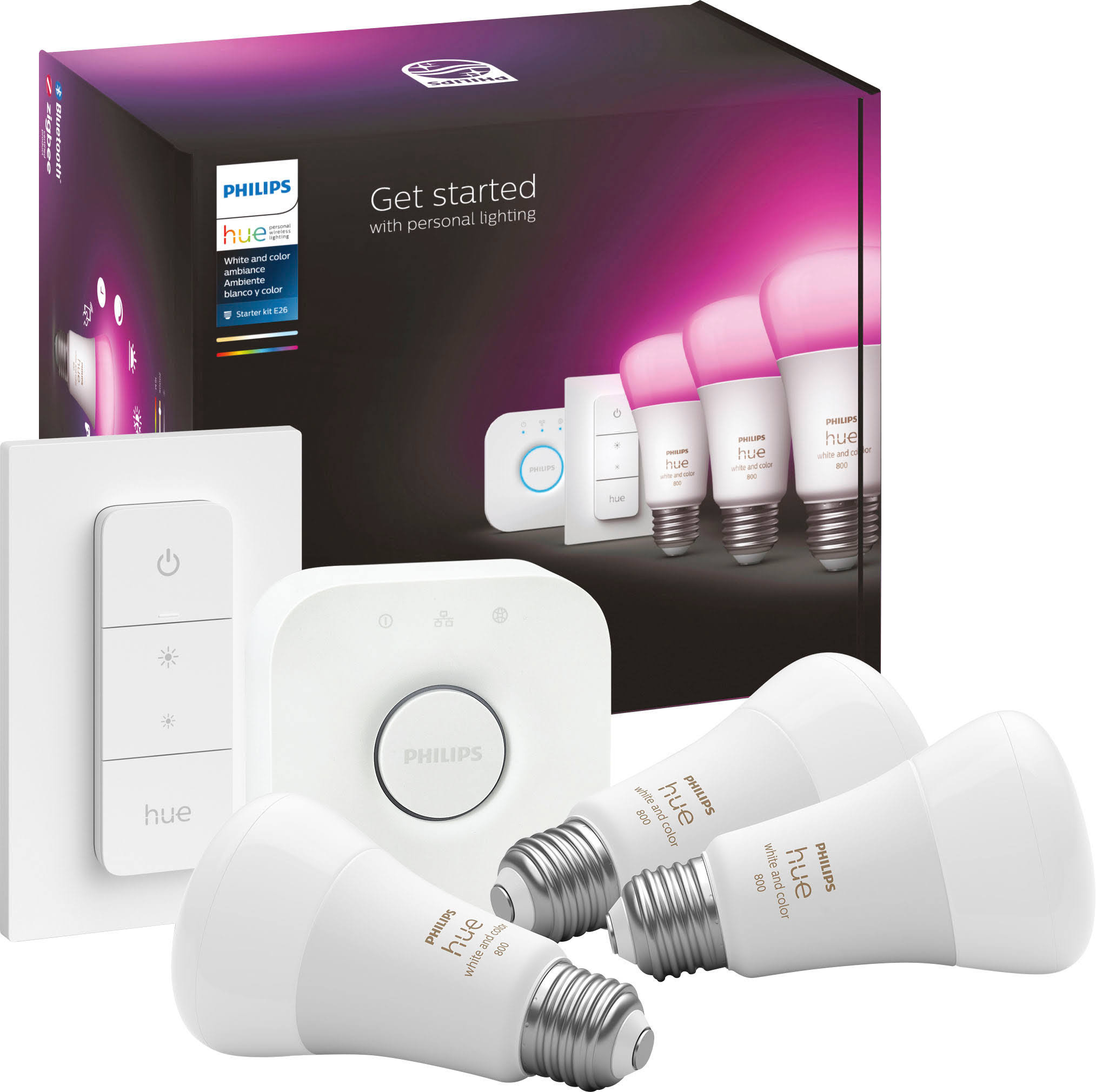 Philips Hue White and Color Ambiance LED Starter Kit 3-Pack