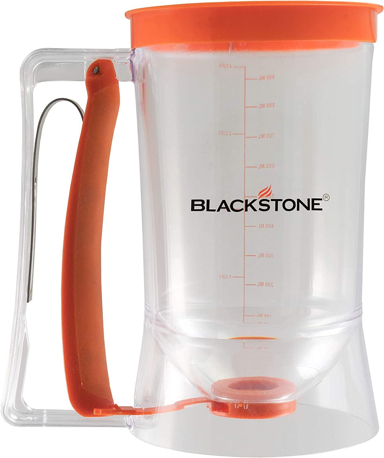 1543 Griddle Breakfast Kit 4 Piece Set Include Batter Dispenser. Bacon Press. Two Egg/Pancake Rings with Handle-Best Indoor-Outdoor Cooking Accessory. Multiple