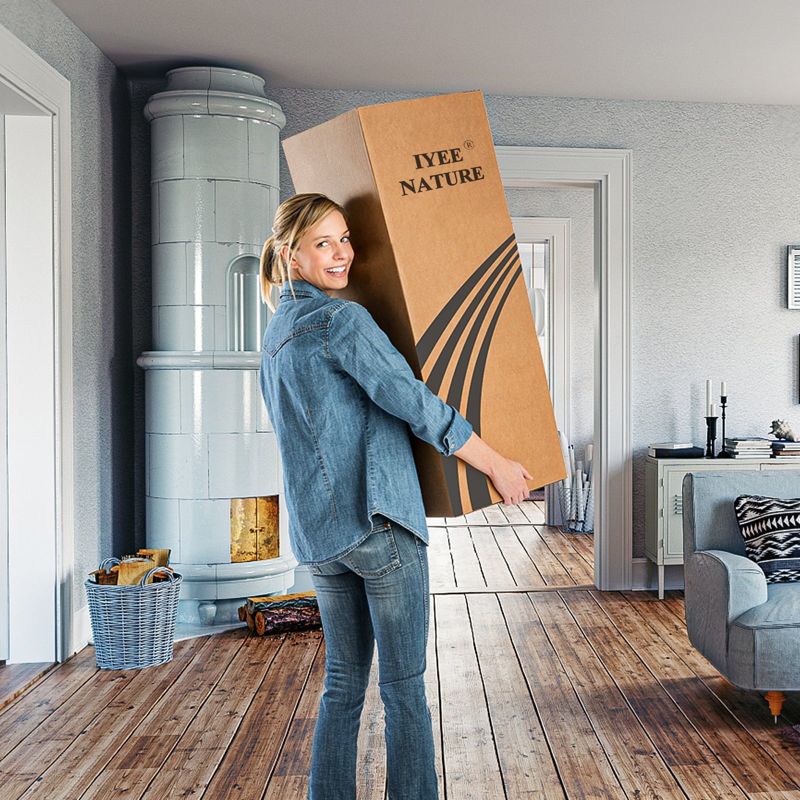 Size Mattress. 12 Inch Iyee Nature Cooling-Gel Memory Foam Mattress Bed in a Box