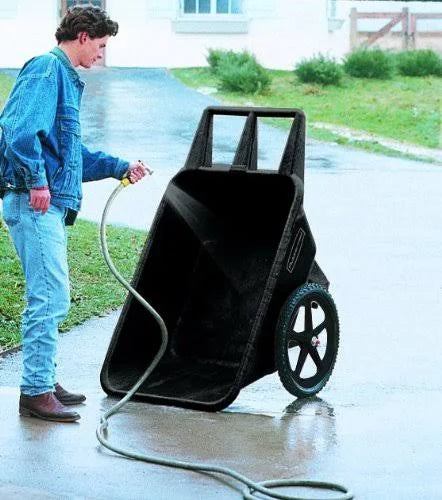 Rubbermaid Commercial Products FG564200BLA Plastic Yard Cart. 7.5 Cu. Feet - MadeInUSA