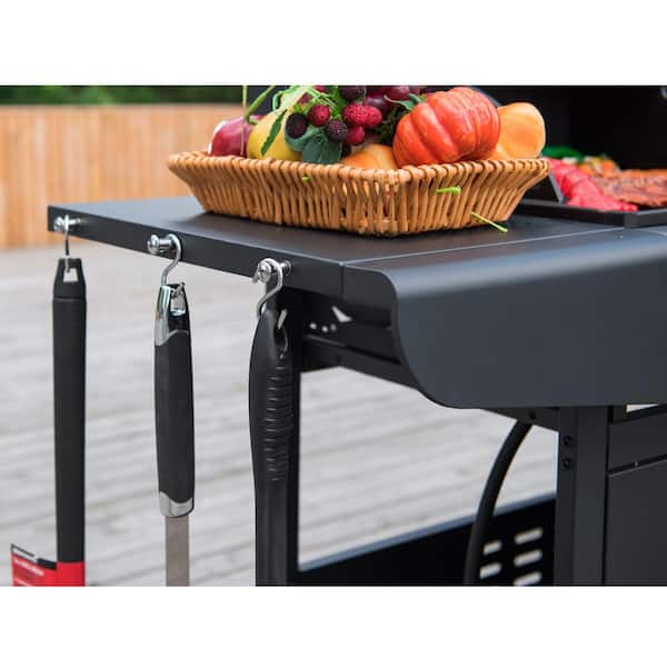 3-Burner Propane Gas and Charcoal Combo Grill with Cover