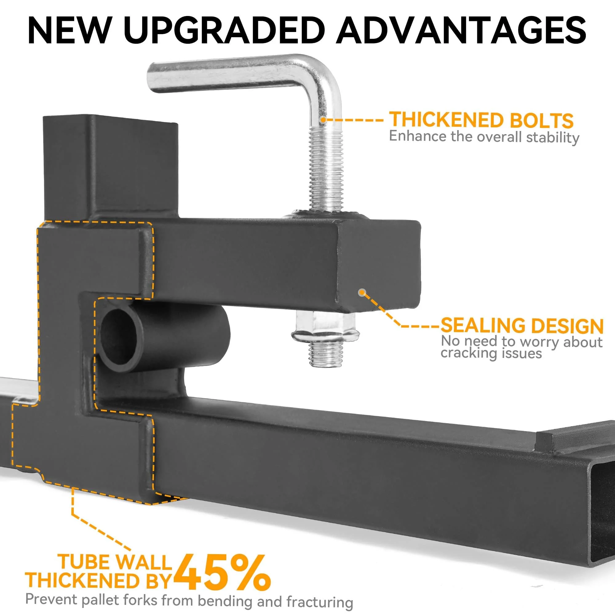 YINTATECH 60 4000lbs Clamp on Pallet Forks Heavy Duty Tractor Forks