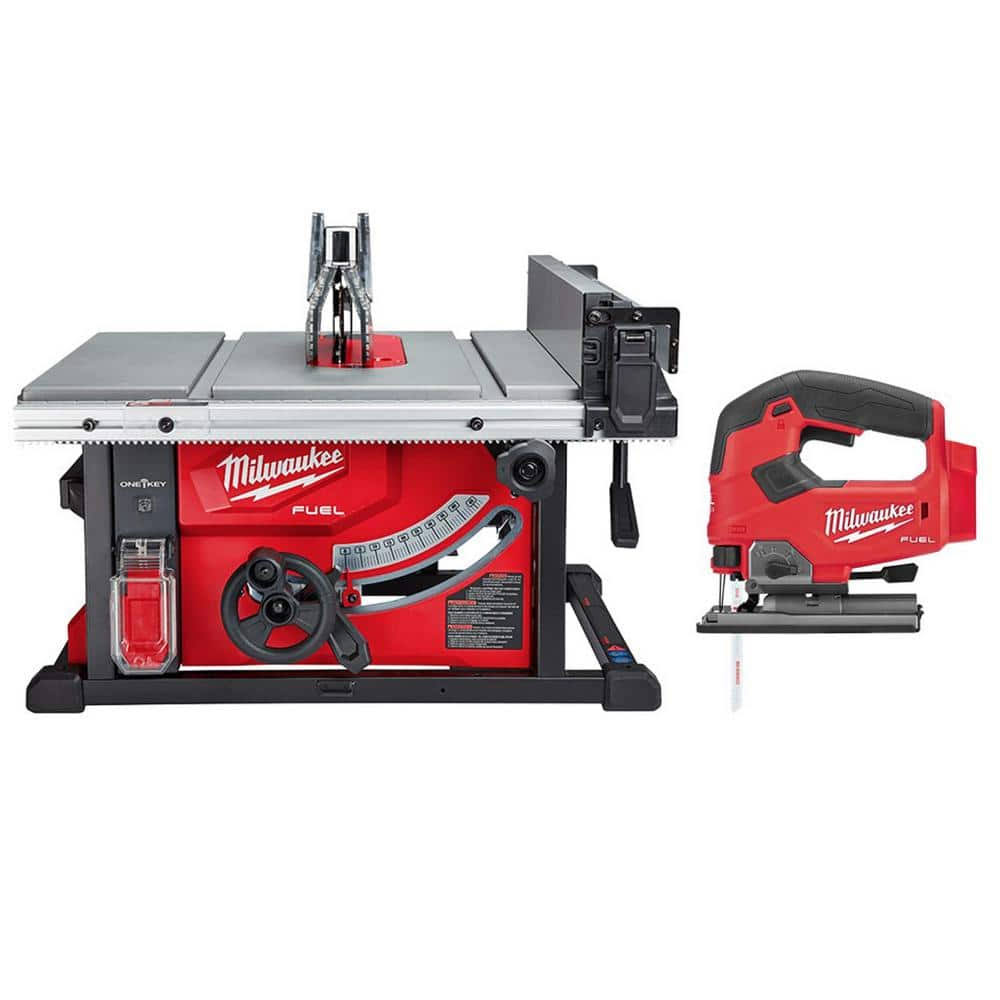 Milwaukee M18 Fuel One-Key 18-Volt Lithium-Ion Brushless Cordless 8-1/4 in. Table Saw w/ Jig Saw (Tool-Only)