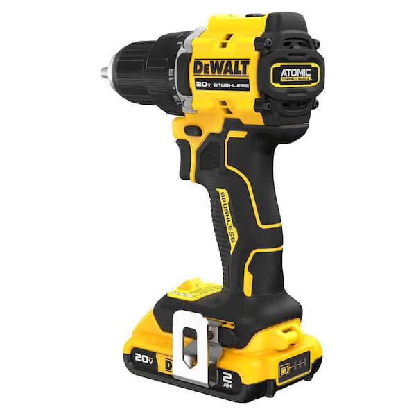 ATOMIC 20-Volt Lithium-Ion Cordless Compact 1/2 in. Drill/Driver Kit with 2.0Ah Battery. Charger and Bag