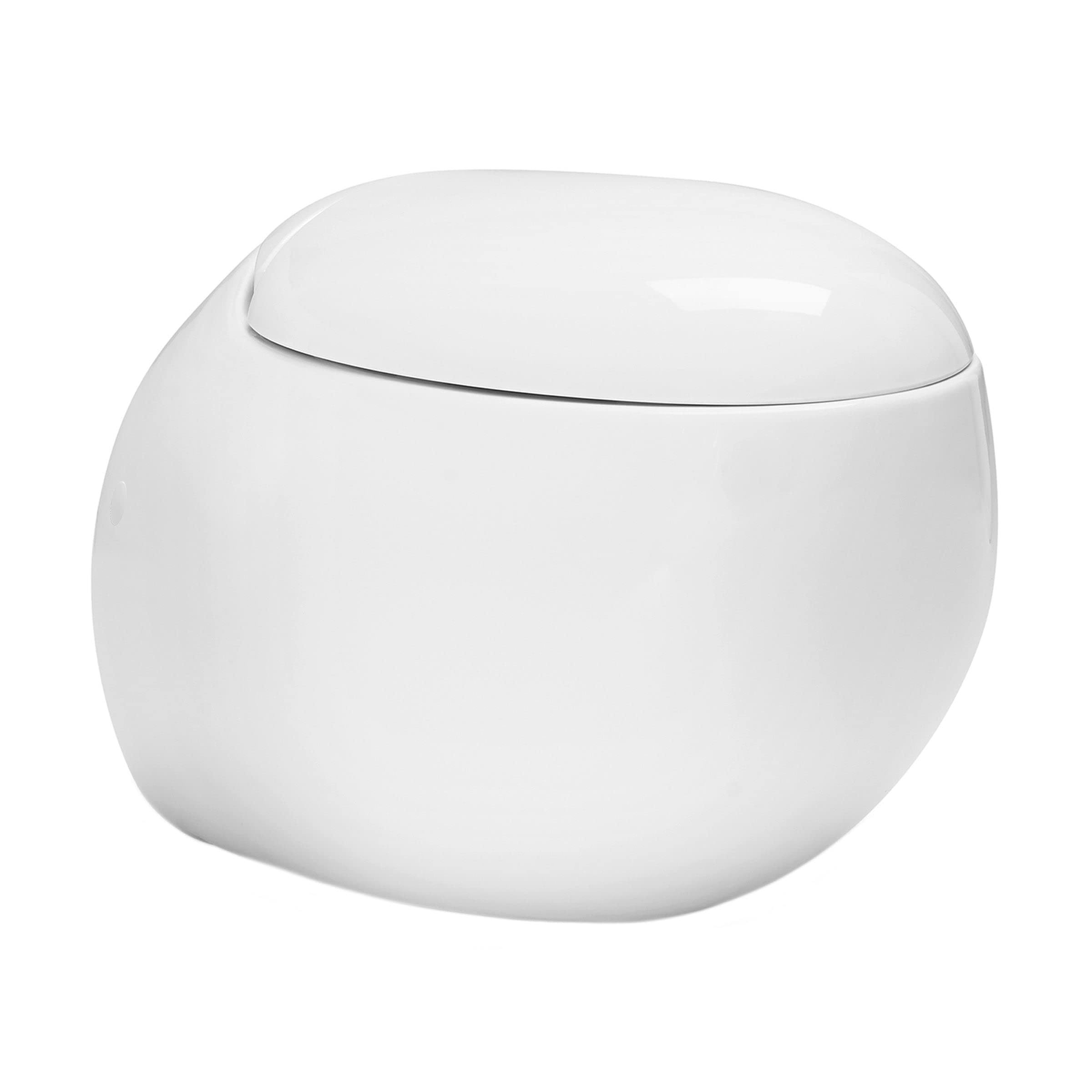 Swiss Madison Plaisir Wall-Hung Elongated Toilet Bowl, White