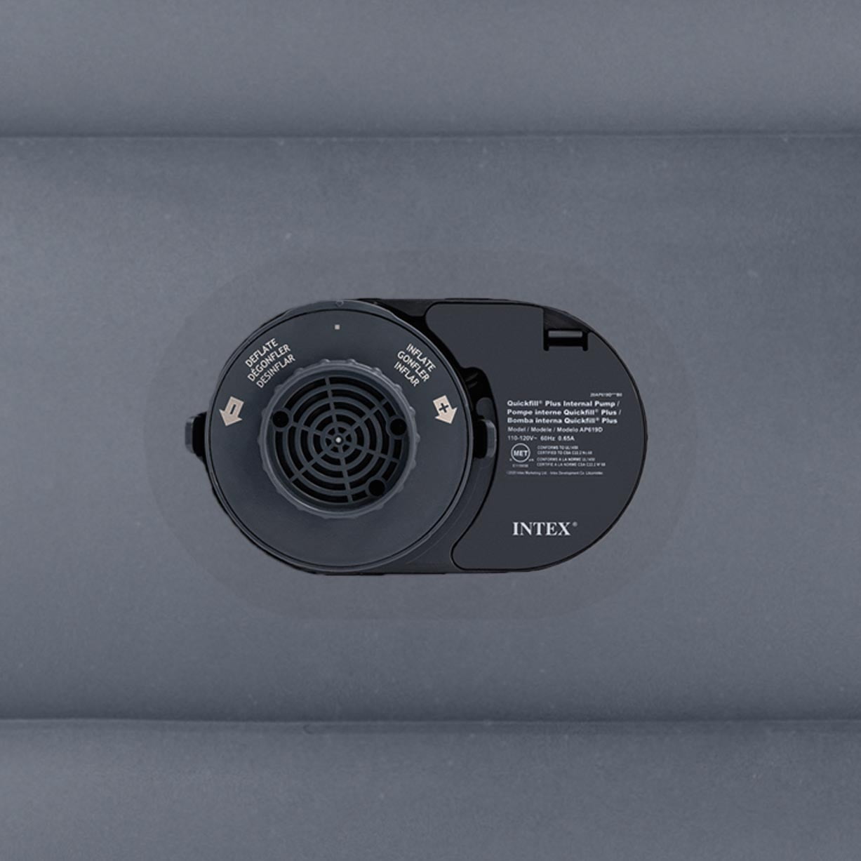 20 Dura-Beam Deluxe Raised Air Bed Mattress with Internal Pump - Queen