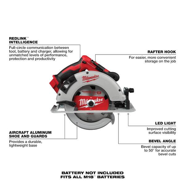 M18 FUEL GEN-2 18V Lithium-Ion Brushless Cordless SAWZALL Reciprocating Saw and 7-1/4 in Circular Saw (2-Tool)
