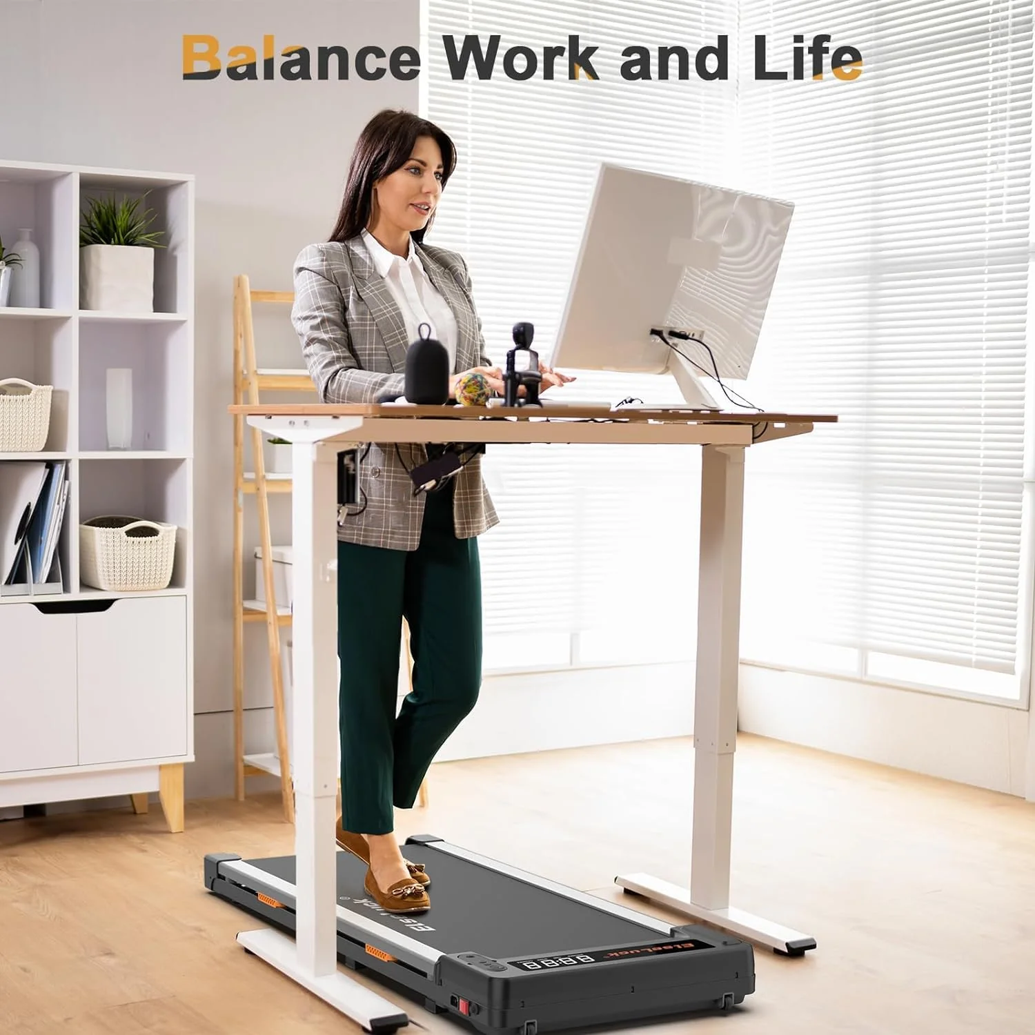 Elseluck Walking Pad. Under Desk Treadmill for Home Office