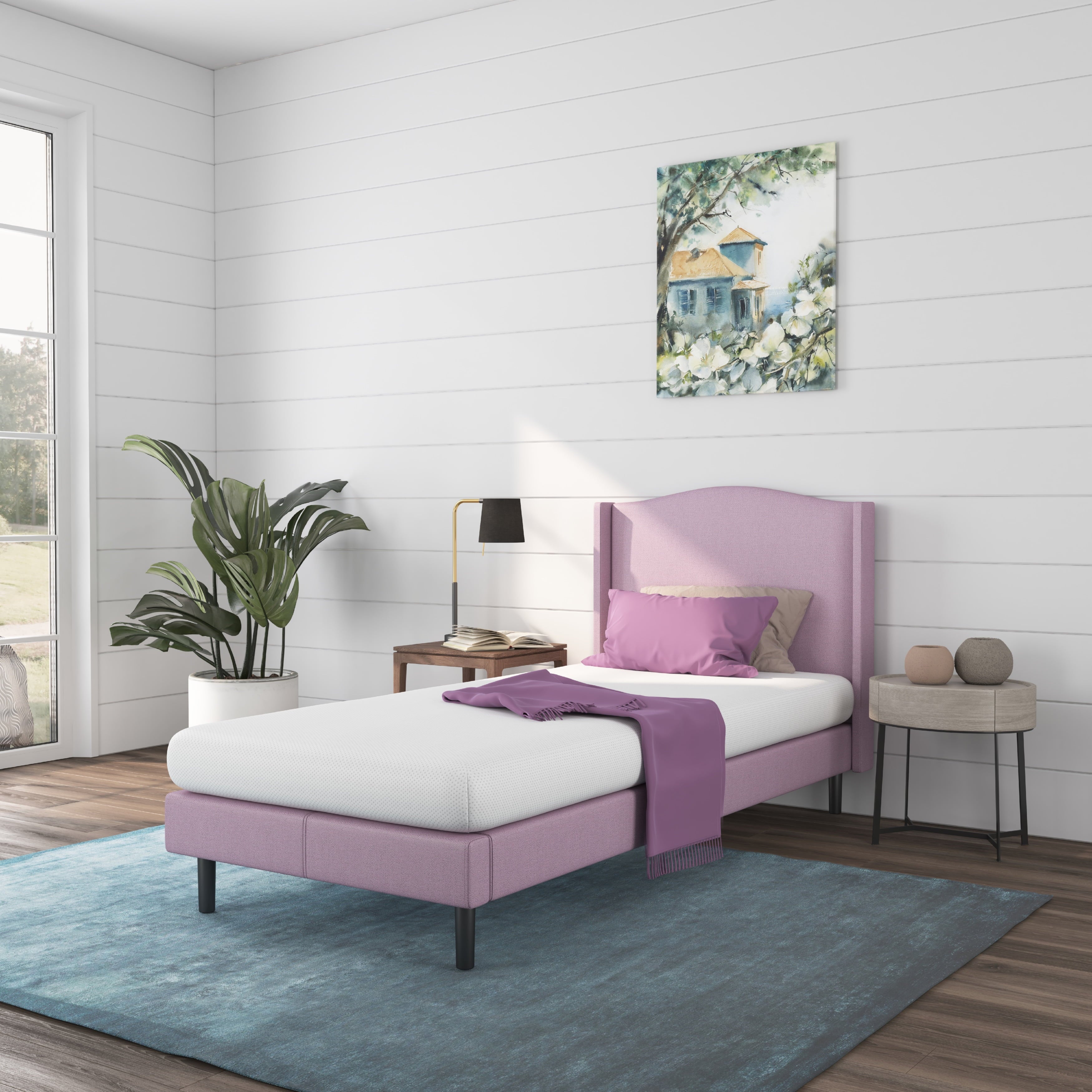 Rainbow 5 Memory Foam Twin Mattress. White