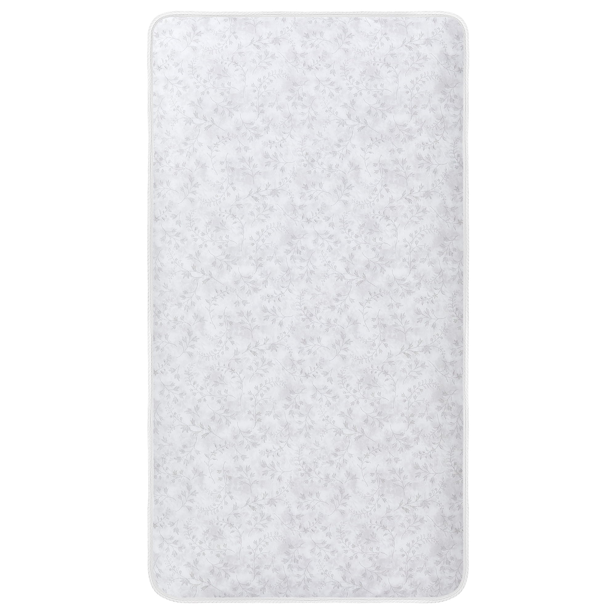 on Me Twinkle 5 88 Coil Crib and Toddler Mattress. Morning Mist Floral. Greenguard Gold Certified