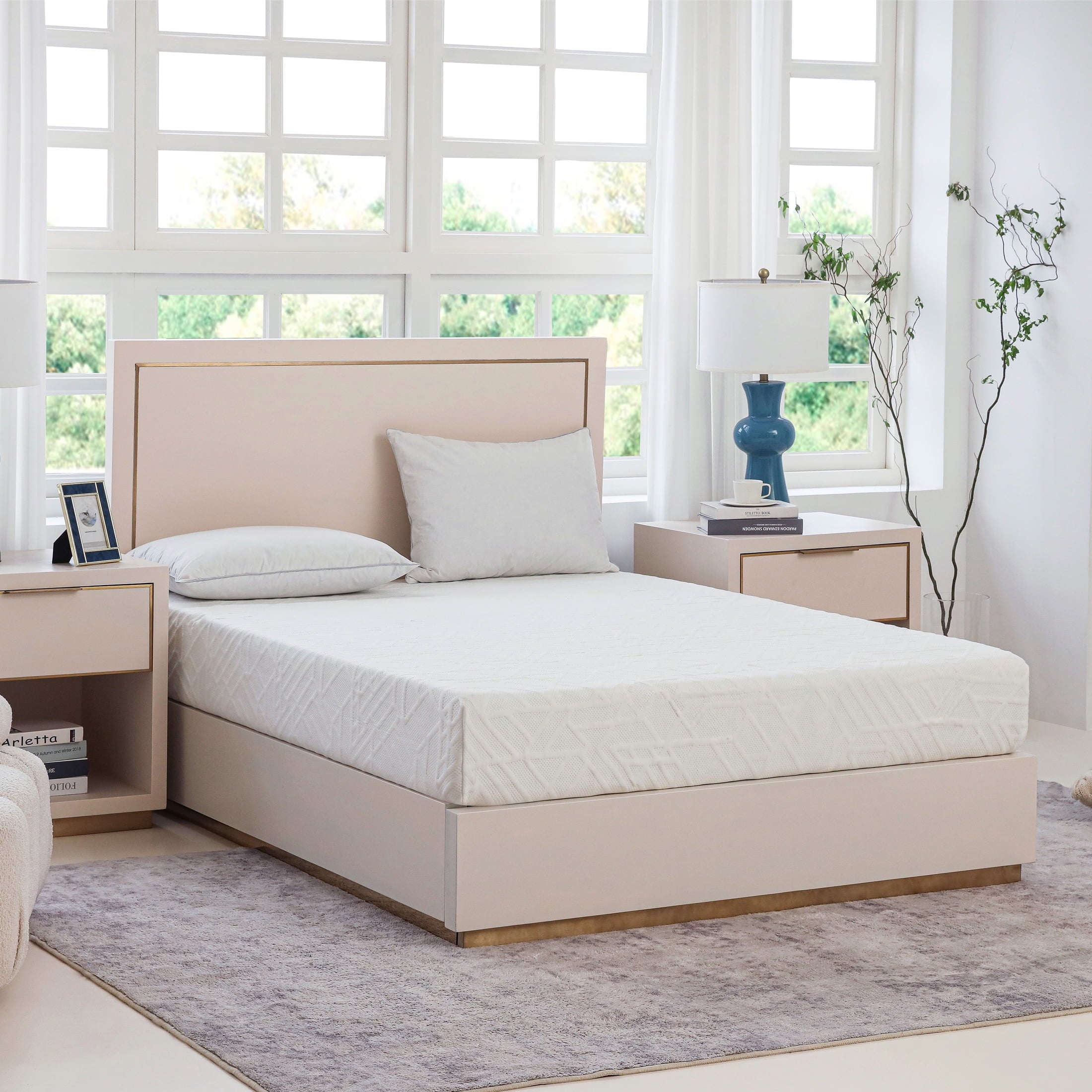 Ego White 6 inch Memory Foam Mattress. Twin Size Mattress in a Box. Medium Firm
