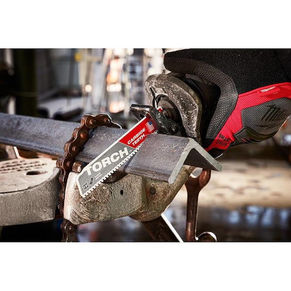 M18 18V Lithium-Ion Cordless HACKZALL Reciprocating Saw with Carbide Teeth Metal Cutting SAWZALL Saw Blade