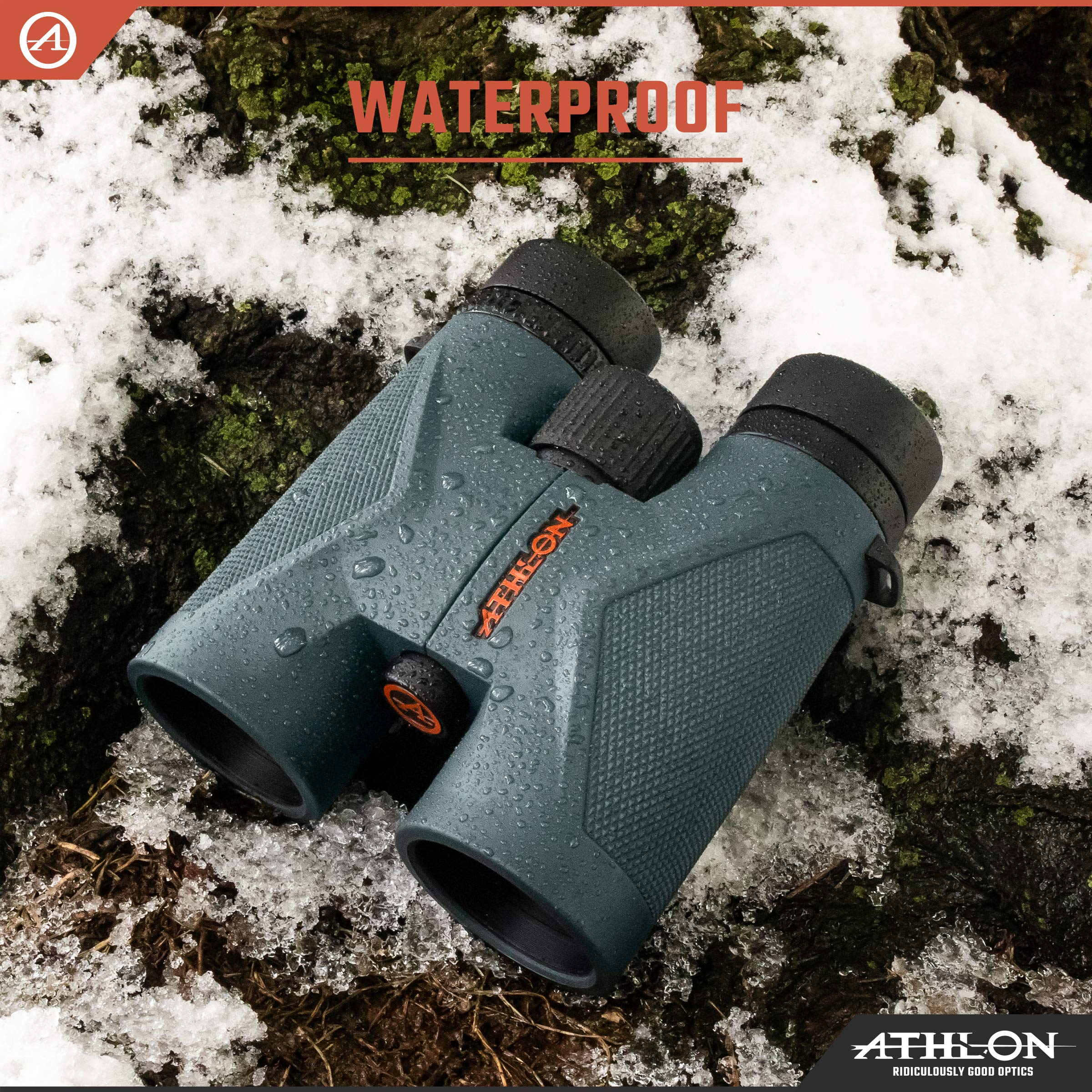 Athlon Optics 8x42 Midas UHD Gray Binoculars