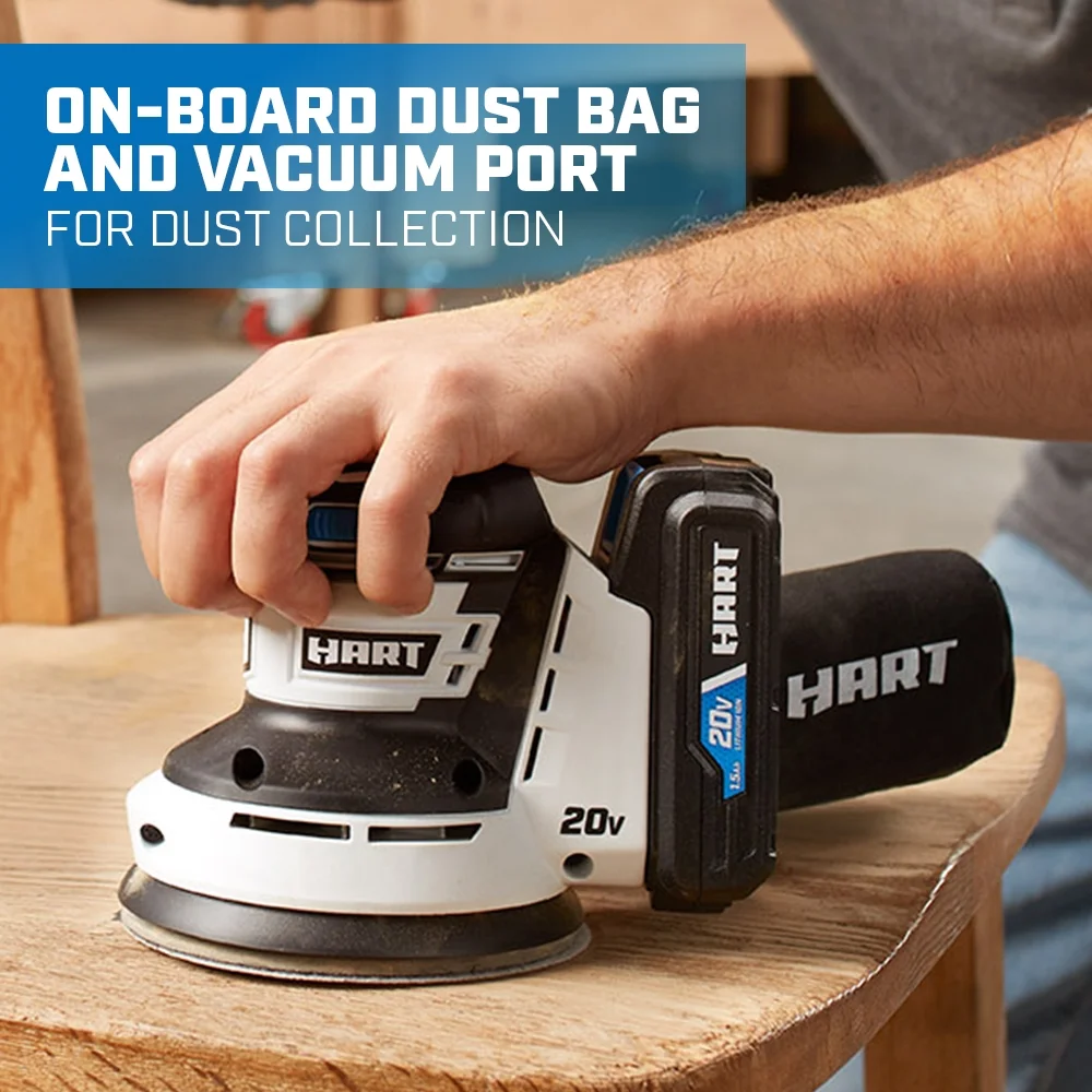 HART 20-Volt Cordless 6-Tool Combo Kit (1) 4.0Ah (1) 1.5Ah Lithium-Ion Batteries - MadeInUSA