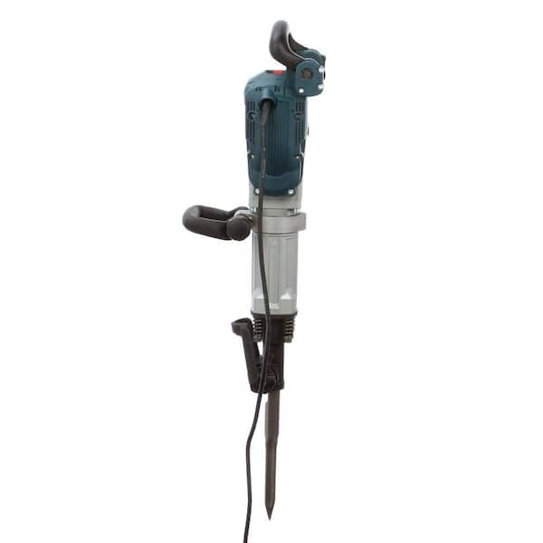 15 Amp 1-1/8 in. Corded Concrete Electric Hex Breaker Hammer Kit with Hard Carrying Case with Wheels