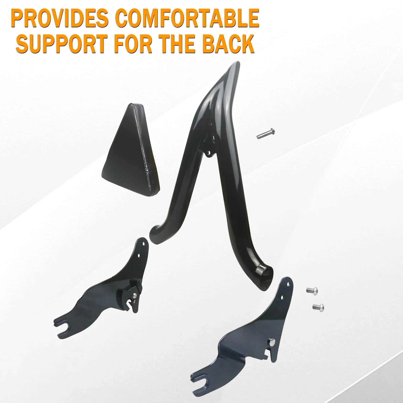 26 Height Black Sissy Bar Compatible for Harley Davidson Touring Models