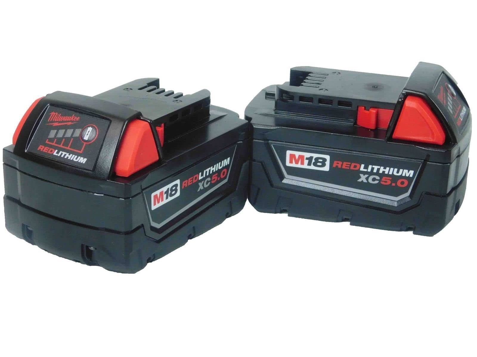 Milwaukee 48-11-1850 M18 18-Volt 5.0 Ah Lithium-Ion XC Extended Capacity Battery Pack