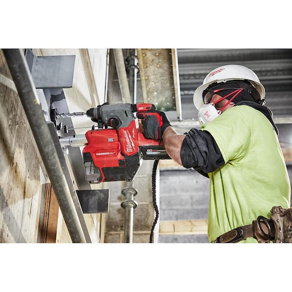 M18 FUEL 18V Lithium-Ion Brushless 1 in. Cordless SDS-Plus Rotary Hammer/Dust Extractor Kit. Two 6.0 Ah Batteries