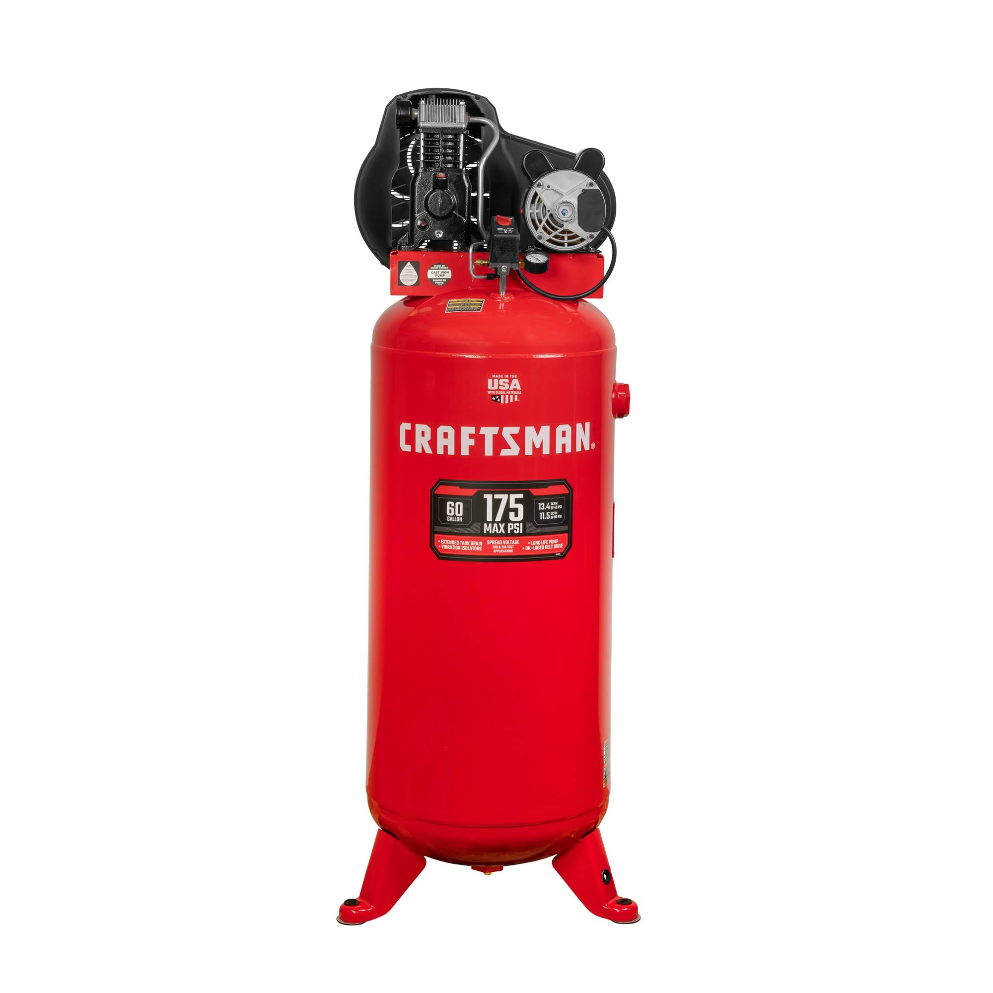 Craftsman 60-Gallons 175 PSI Vertical Air Compressor with Accessories | CMXECXM601