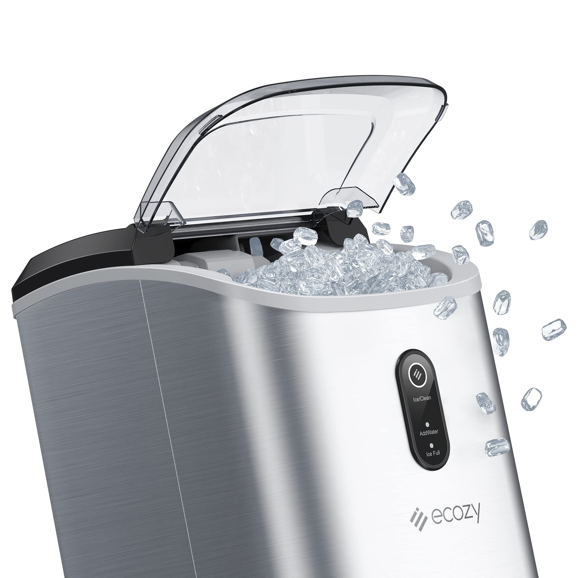 ecozy Nugget Ice Maker Countertop. 33 lbs Daily Output