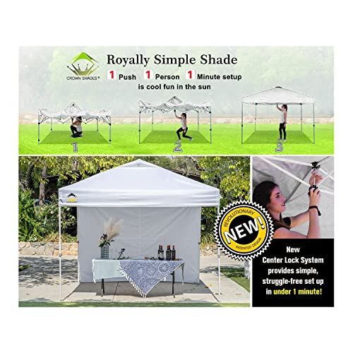 10x10 Pop up Canopy Tent Instant Commercial Canopy with 150D Silver Coated Fabric