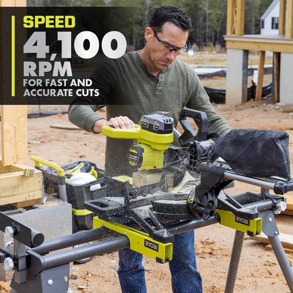 ONE+ HP 18V Brushless Cordless 2-Tool Combo Kit with Miter Saw and Compact Portable Jobsite Table Saw (Tools Only)