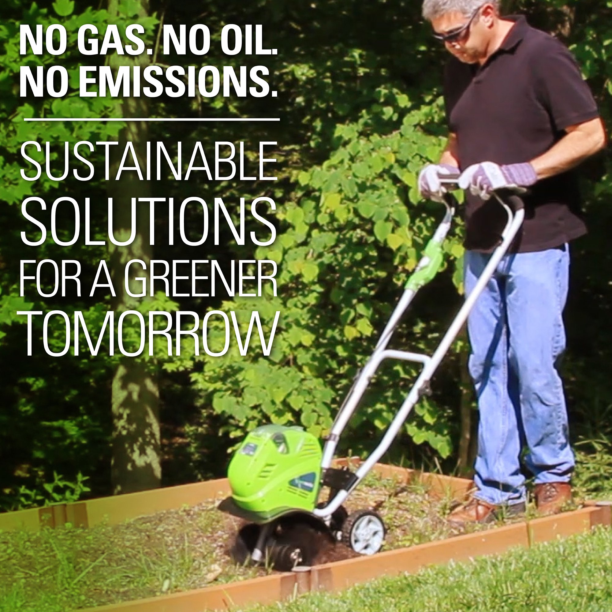 40V 10-inch Cordless Cultivator/Tiller with 40 Ah Battery and Charger. 27062