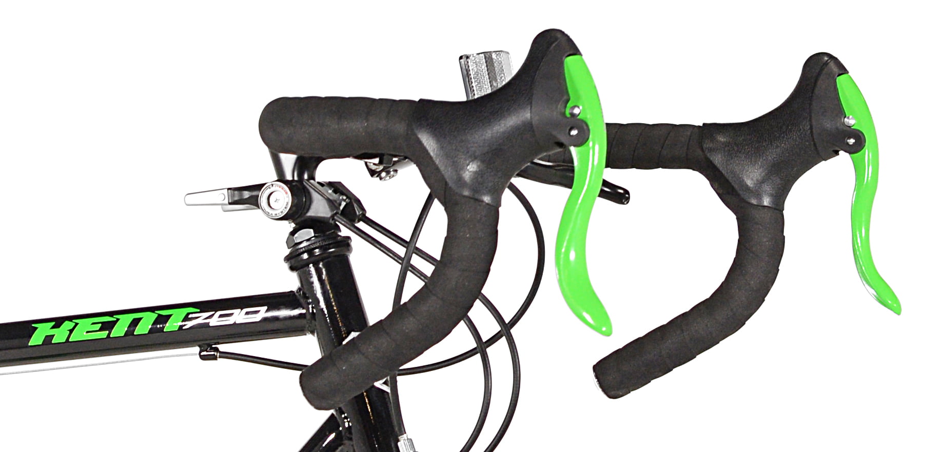 700c RoadTech Men's Bike. Black/Green