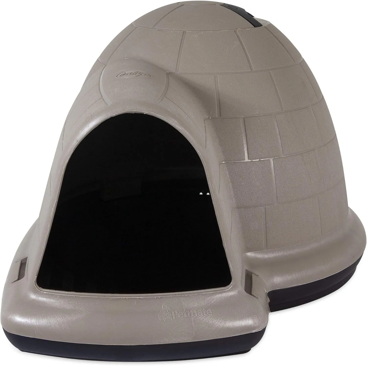 Petmate Indigo Dog House (Igloo Dog House. Made in USA with 90% Recycled Materials. All-Weather Protection Pet Shelter) for XL Dogs -90 to 125 pounds. Made in USA