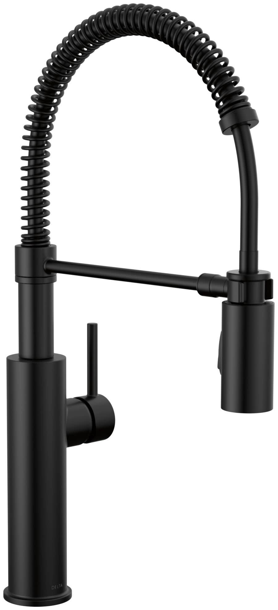 Delta Antoni 18803-BL-DST Single Handle Pull Down Spring Kitchen Faucet - Matte Black