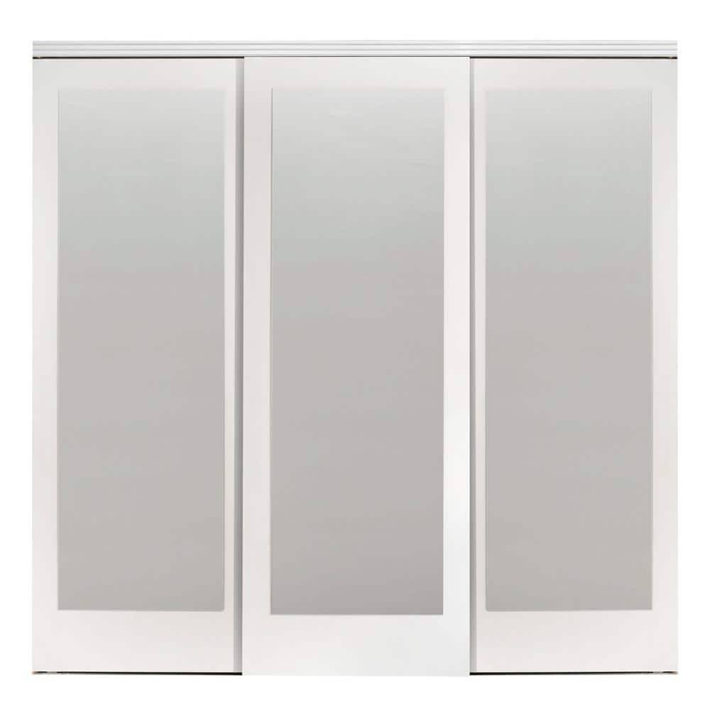 Impact Plus 96 in. x 80 Mir-Mel White Mirror Solid Core MDF