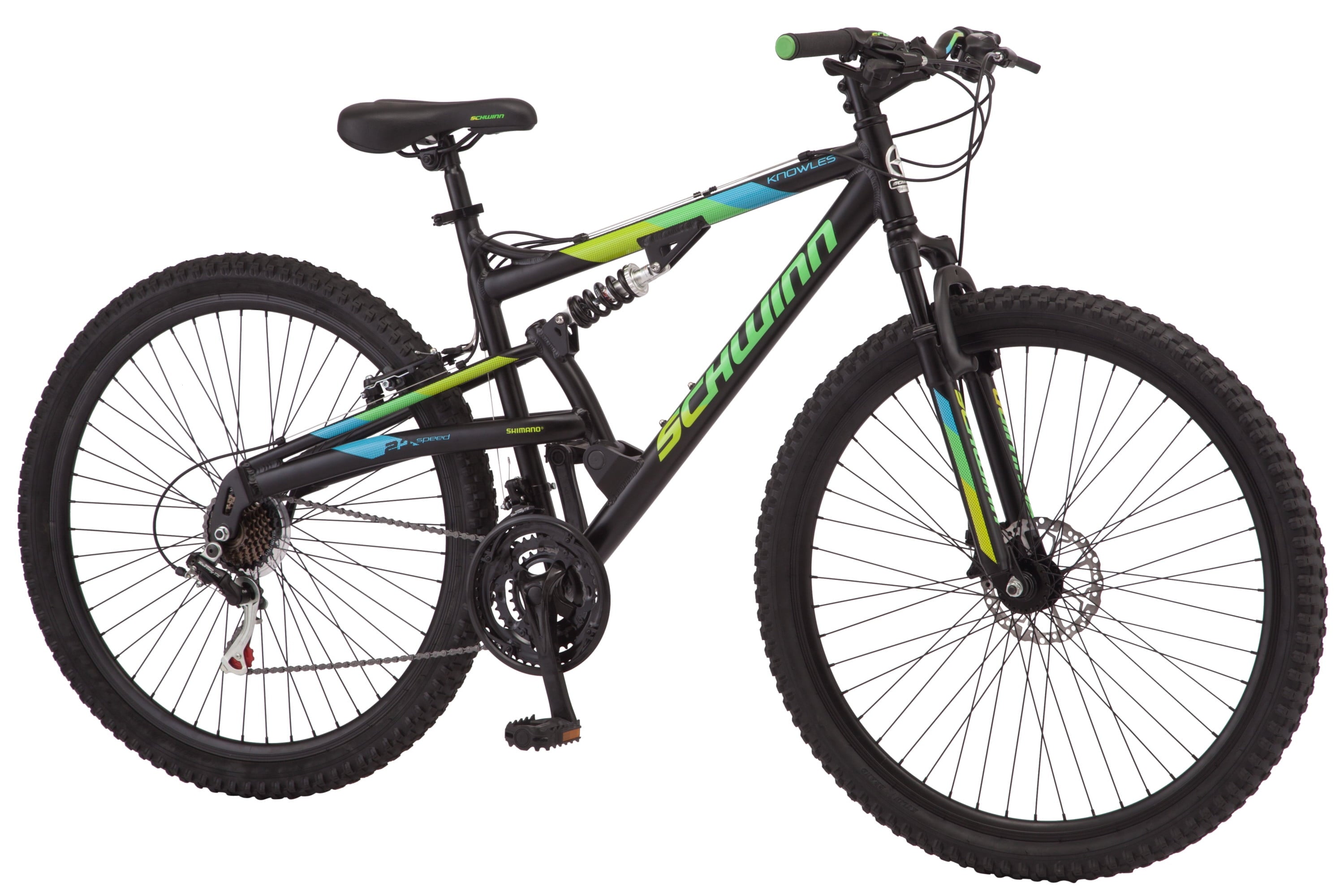 29-in. Knowles Mens Mountain Bike. Black. 21 Speeds