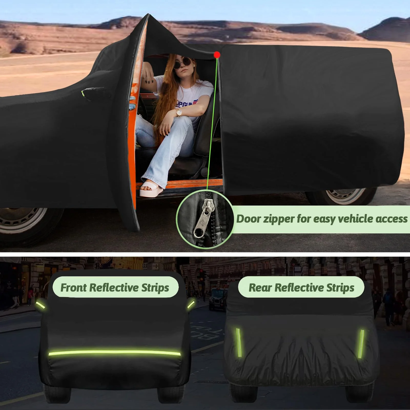 BETERNY 6 Layer Car Cover. Waterproof All-Weather Protection